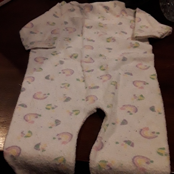 Very soft  footed  Onesie Sleeper  Rainbow's. - Picture 5 of 5